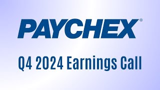 PAYX Paychex Earnings Call Q4 2024 [upl. by Weatherby]