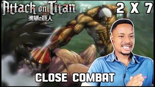 EREN VS THE ARMOURED TITAN  ATTACK ON TITAN S2 episode 7 Reaction [upl. by Boehmer159]