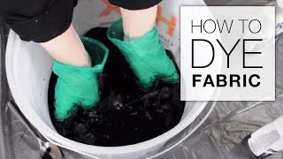 How to Dye Fabric Immersion Dye Technique Tutorial [upl. by Alahsal]