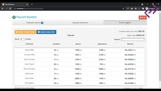 Payroll System in PHP MySQL with Source Code  CodeAstro [upl. by Esmeralda]