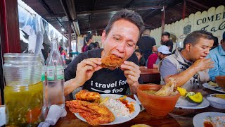 2 Guatemalan Street Food 🍗 Fried Chicken at Biggest Market in Central America [upl. by Tobi]