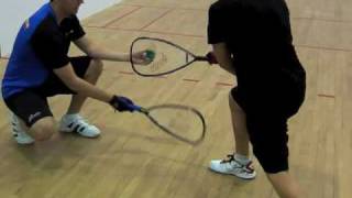 Racquetball Technique Tricks to improve your Cross Court Pass Backhand [upl. by Legyn]