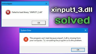 gta xinput13dll missing  xinput13dll epic games launcher  xinput13dll error [upl. by Lewse]