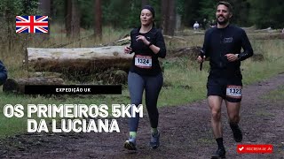 A PRIMEIRA CORRIDA DE 5KM DA LUCIANA FOI NO PAÍS DE GALES EM UMA FLORESTA [upl. by Anivel]