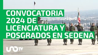 Convocatoria para licenciatura y posgrados 2024 del Ejército [upl. by Aidnac]