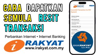 Cara dapatkan semula resit transaksi Bank Rakyat [upl. by Acinoda]