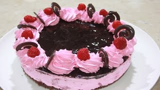 تورته موس ديال الفريز Strawberry Mousse CakeRecette du gâteau aux fraises [upl. by Egiap813]