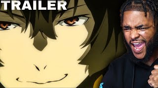 BUNGO IS BACK Bungo Stray Dogs Season 4 Trailer REACTION [upl. by Frohne238]