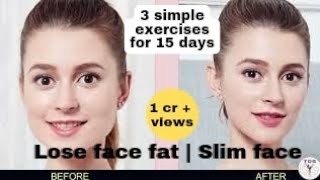 FACE WORKOUT  GET RID OF DOUBLE CHIN AND FACE FAT [upl. by Lelah]