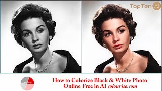 How to Colorize Black and White Photo Online Free in AI Image Colourizer 😍 2021 [upl. by Yaja]