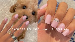 EASIEST POLYGEL NAIL TUTORIAL FOR BEGINNERS  SIMPLE amp LONG LASTING [upl. by Ijic]