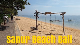 Sanur Beach Promenade Bali  Northern End of Sanur [upl. by Nysilla433]