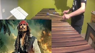 Pirates of the Caribbean  The Black Pearl  Marimba Cover [upl. by Ajin89]