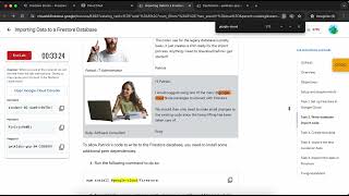Importing Data to a Firestore Database  GSP642 [upl. by Gilletta]