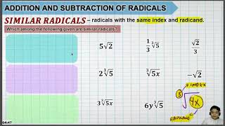 Similar and Dissimilar Radicals [upl. by Paver]