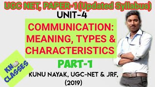 Communication meaning types and characteristics part 1Meaning and Characteristics of communication [upl. by Enoval937]