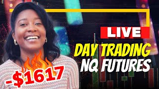 LIVE Day Trading Nasdaq Futures 1617 LOSS  Apex Trader Funding [upl. by Eelarbed749]