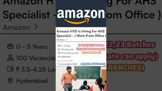 Amazon hiring Now 💯 amazon jobseekers [upl. by Aridaj]