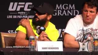 UFC 167 GSP vs Hendricks PreFight Press Conference LIVE  complete  unedited [upl. by Rajewski]