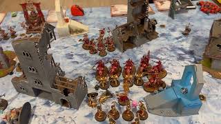 Aos 4th Edition Battle Report Stormcast Eternals v Khorne Mortals [upl. by Nirrep]