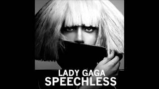 Lady Gaga  Speechless Karaoke  Instrumental with backing vocals and lyrics [upl. by Rhianna871]