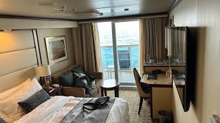 Peek Inside a Balcony Cabin on Deck 8 of Royal Princess  E407 [upl. by Novonod543]