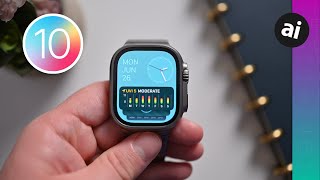 watchOS 10 How to use Smart Stack Control Center amp Digital Crown on Apple Watch [upl. by Zabrine]