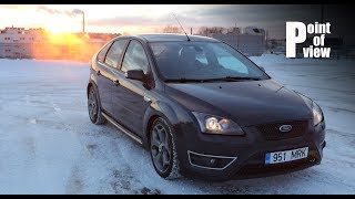 Ford Focus ST cold start and POV drive in 26C [upl. by Reece]