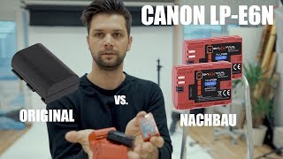 Canon LPE6N  Nachbau oder Original  Akku für 5D 6D 7D EOS R etc [upl. by Li33]