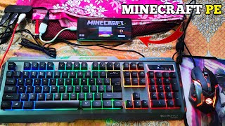 How To Play Minecraft Pe With Keyboard And Mouse  Pocket Edition With Keyboard And Mouse [upl. by Enelyad259]