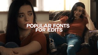 30 aesthetic font from Dafont 3  aesthetic font recommendation • flovverocity • [upl. by Retxab]