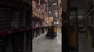 jungheinrich depo forklift lojistik reachtruck orijinal sound [upl. by Winter]