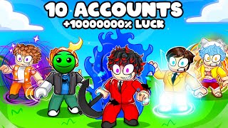 Rolling on 10 Accounts for Abyssal Hunter Breakthrough in ROBLOX SOLS RNG  Day 1 [upl. by Anotyal]