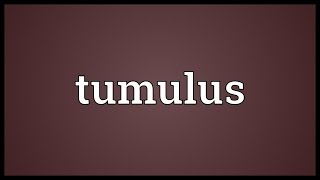 Tumulus Meaning [upl. by Jacquette231]