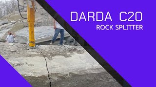 Darda C20 hydraulic rock splitter [upl. by Casi]