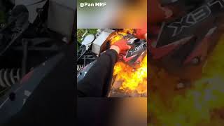 Riders Worst Nightmare Bike Catches Fire While Riding 😱 [upl. by Burney]