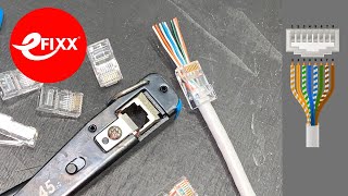 60 second ELECTRICAL TUTORIAL  How to crimp a RJ45 plug  CAT 6 CAT 5 shorts [upl. by Bubalo]