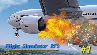 RFS Flight Simulator  Emeregency Landing  1  1000subscriber [upl. by Llydnek305]