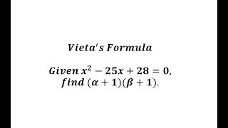 Vietas Formula for Quadratics Find r11r21 [upl. by Mini]