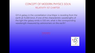 Chapter 1 Relativity Q 11  CONCEPT OF MODERN PHYSICS by BEISER [upl. by Cates]