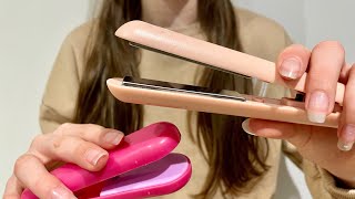 ASMR Brushing  Straightening your hair  Hair Brushing  Hair straightening  Lofi  No talking [upl. by Fay]