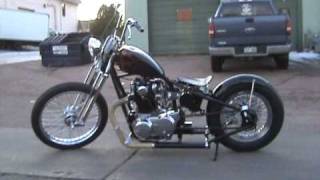 GampL Choppers XS650 walkaround Tims bike [upl. by Nauqal]