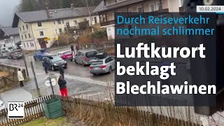 Reiseroute durch Mittenwald Luftkurort mit immer mehr Verkehr  Abendschau  BR24 [upl. by Pendleton]