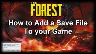 The Forest  How to add a Downloaded Save file To your Game [upl. by Kerianne]