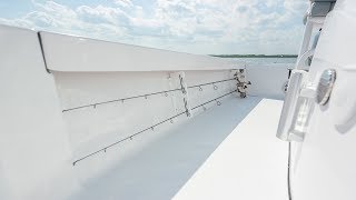 Sportsman Masters 207 Bay Boat  Under Gunwale Rod Racks [upl. by Vogele]