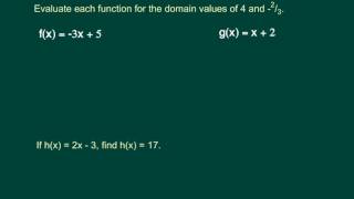 Algebra1 Function Notation [upl. by Lynad]