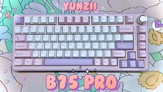 review ㅇㅣㅃㅓ🦄 YUNZII B75 Pro  MILK LINEAR SWITCH [upl. by Iva699]