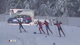 201516 biathlon 15 km uomini Ruhpolding2  Lesser Martin Fourcade Garanichev [upl. by Ytirev]