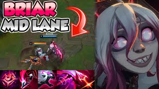 DOES BRIAR MID LANE 🦶 TOETALLY 🧛‍♀️🩸 SUCK  PBE Briar Gameplay  Erick Dota  League of Legends [upl. by Lili]