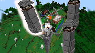 COMO HACER UNA TORRE DE CONTROL EN MINECRAFT HyvoxelsOficial [upl. by Eadnus161]